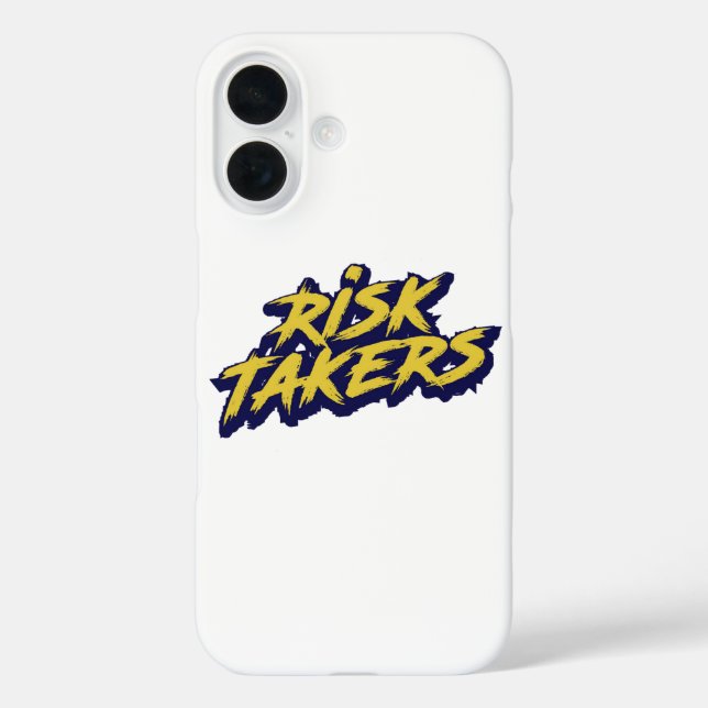 Bold "Risk Takers" Motivational Case-Mate iPhone Case (Back)