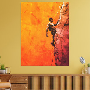 Bold Rock Climber Wall Art