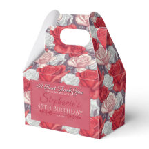 Bold Rose Birthday Favour Box For Girls Birthday