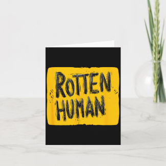 Bold Rotten Human Costume Card