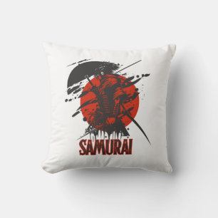 Bold Samurai Warrior pillow – Japanese Art