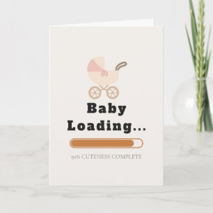 Bold Sans Serif Aesthetic Greeting Card baby