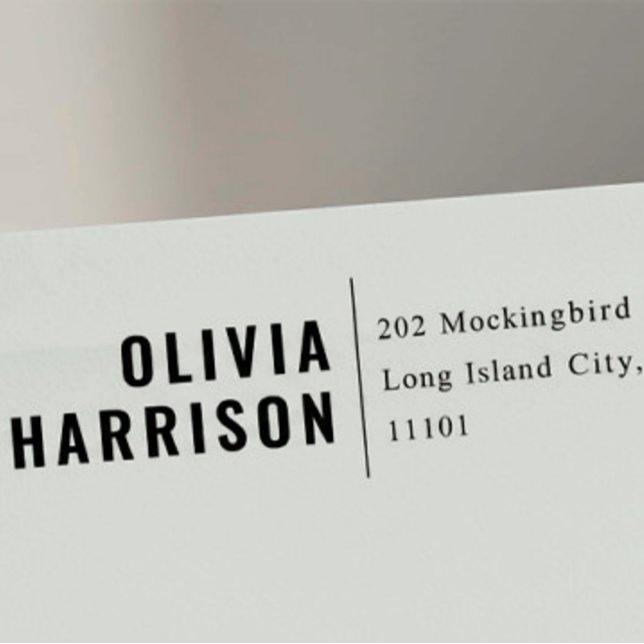 Bold Sans Serif Return Address Self-inking Self Stamp (Creator Uploaded)