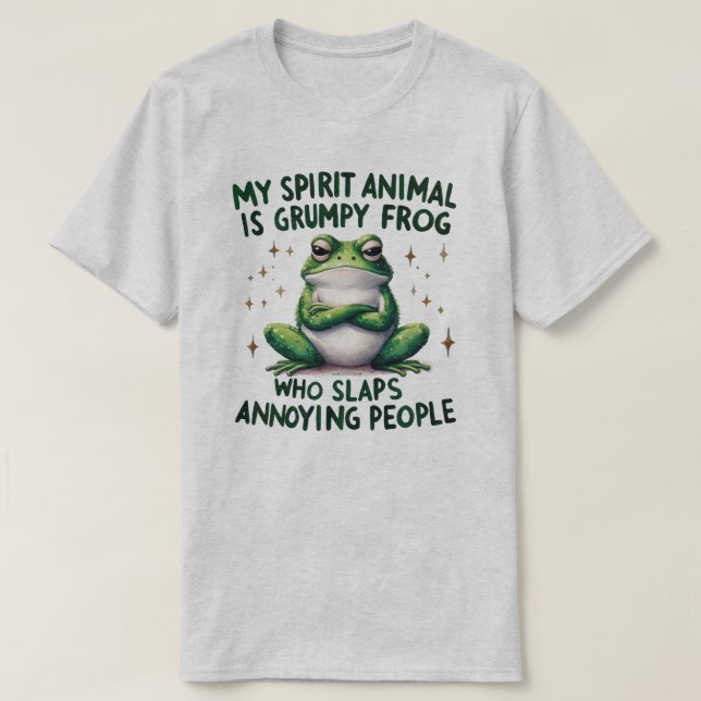 Bold & Sassy Frog Quote Graphic T-Shirt  (Design Front)