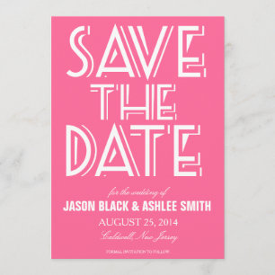 Bold Save The Date   Wedding