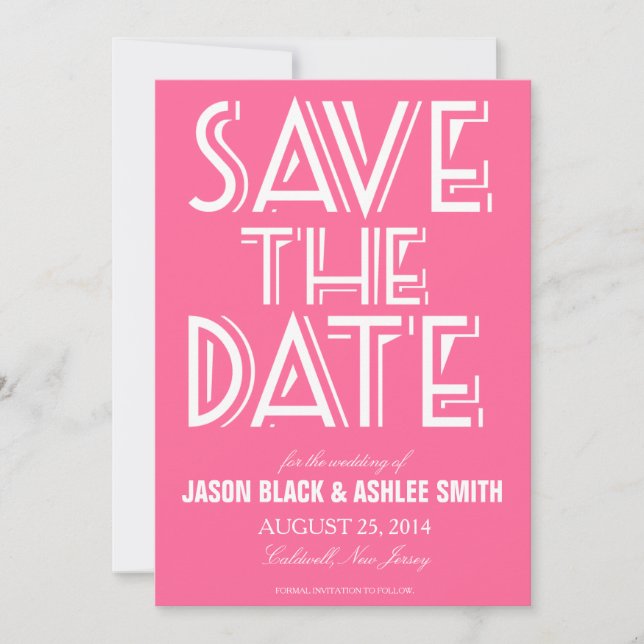 Bold Save The Date | Wedding (Front)
