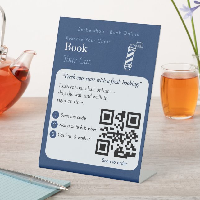 Bold Scan to Book QR Code Sign | Appointments  (In SItu)