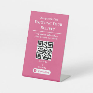 Bold Scan to Tip QR Code Sign Cash App Tips