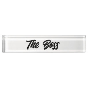 Bold Script Boss  Nameplate