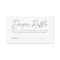 Bold Script Dusty Blue Baby Shower Diaper Raffle
