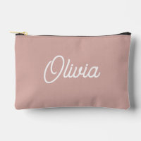 Bold script monogram, modern blush pink 