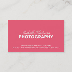 BOLD & SCRIPT   PHOTOGRAPHY BUSINESS CARD