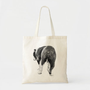 Bold Shaded Bulldog, Merrily Aloof Tote Bag