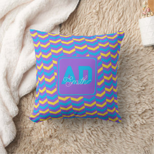 Bold Shimmering Custom Throw Pillow For Home Decor