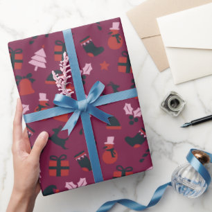 Bold Shimmering Monogram Contemporary Wedding Than Wrapping Paper