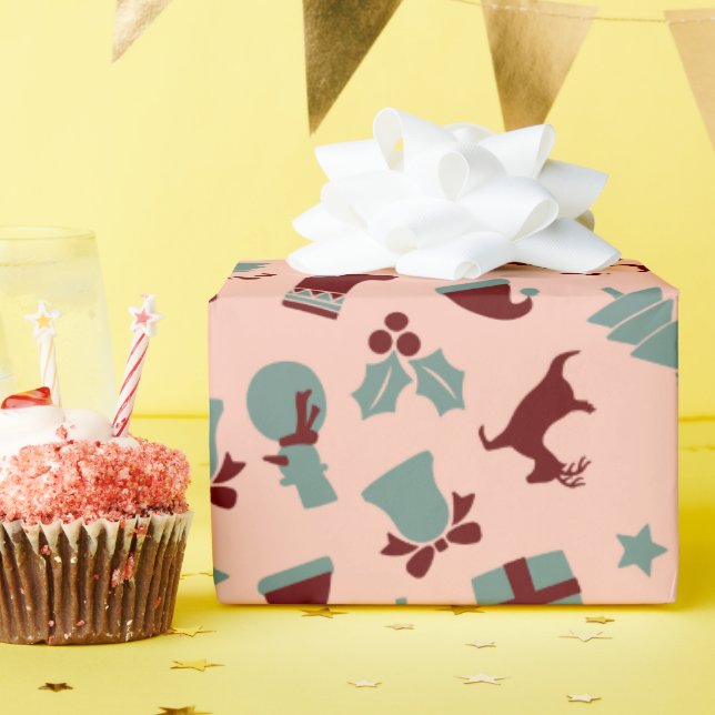 Bold Shimmering Monogram Initial Father'S Day Wrapping Paper (Birthday Party)