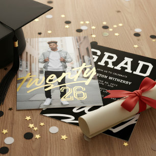 Bold Signature Grad   Masculine Photo Graduation