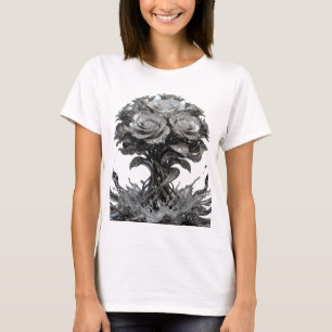 Bold Silver ABSTRACT ART Wearable Art v2 T-Shirt