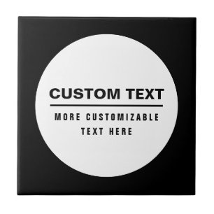 Bold Simple Customisable Text Template  Tile