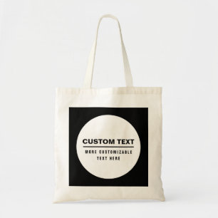 Bold Simple Customisable Text Template Tote Bag