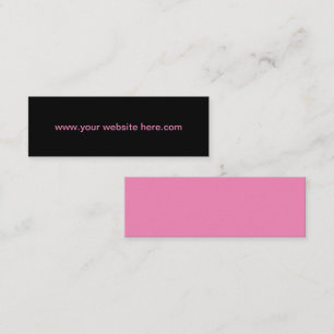 Bold Simple Pink Website Promotion Business Cards