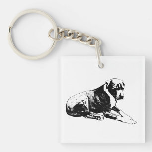 Bold Sit, Inky Trace Key Ring