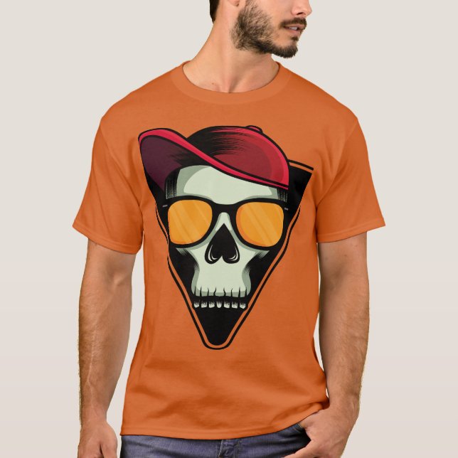 Bold Skull Art Print T-Shirt (Front)