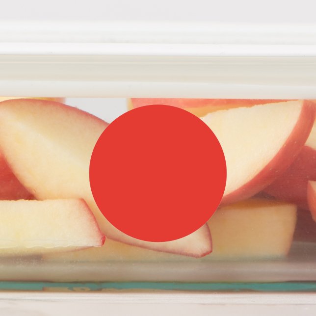 Bold Solid Red Background  (Affixed)