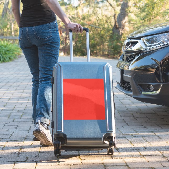 Bold Solid Red Background  (Suitcase Insitu)