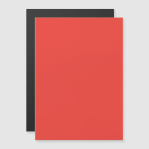 Bold Solid Red Background Magnetic Invitation