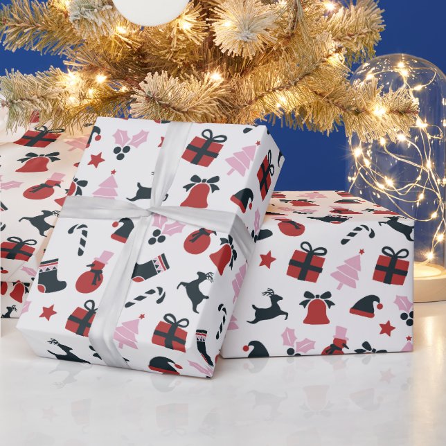 Bold Sophisticated Chic Vintage Gift Wrap (Holidays)