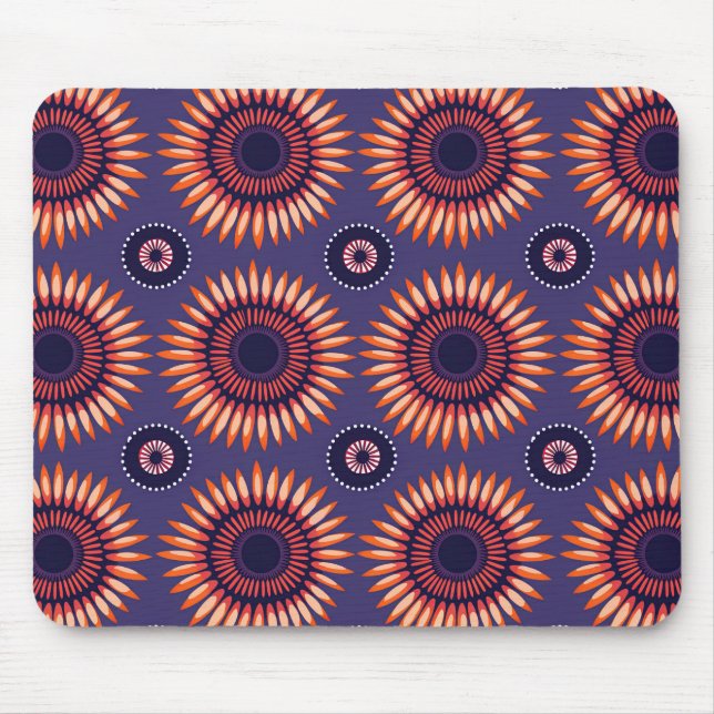 Bold South African Shweshwe Inspired Mouse Mat (Front)