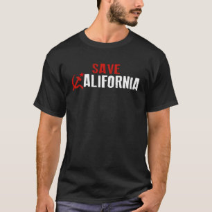 Bold Soviet Style SAVE CALIFORNIA T-Shirt