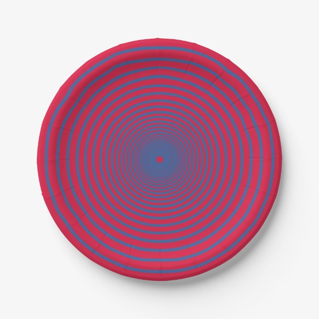 Bold Spiral Party Plate – Customisable (Front)