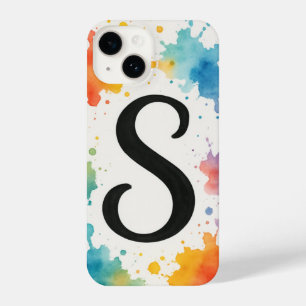 “Bold Splash Art Phone Cover with Striking Trendy