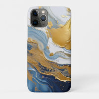 Bold Splash of Gold and Blue