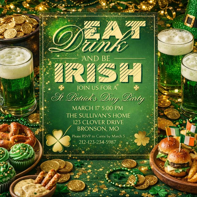 Bold St. Patrick’s Day Invitation (Creator Uploaded)