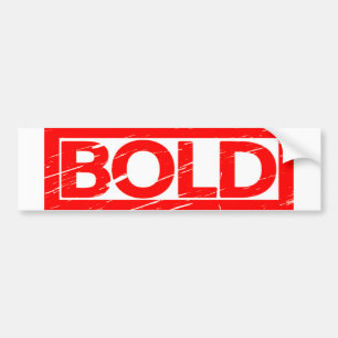 Bold Stamp Bumper Sticker
