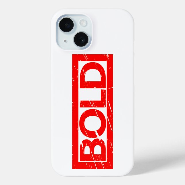 Bold Stamp Case-Mate iPhone Case (Back)