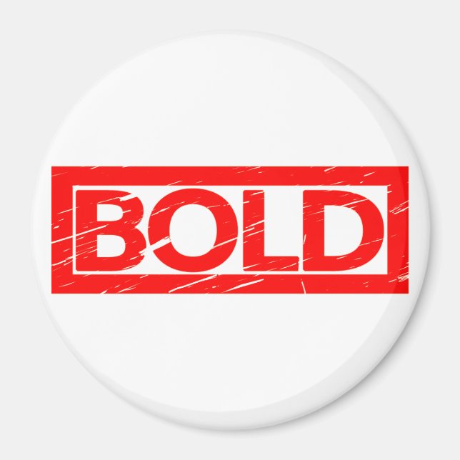 Bold Stamp Magnet (Front)