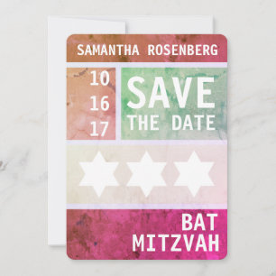 Bold Star of David Bat Mitzvah Save the Date