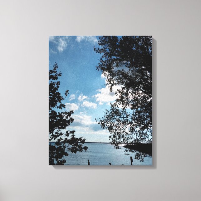 Bold Stark Contrast Canvas Print (Front)