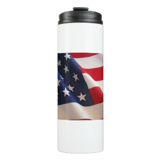 Bold Stars and Stripes – United States Flag Art  Thermal Tumbler