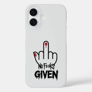 Bold Statement Art - Middle Finger Design iPhone 16 Case