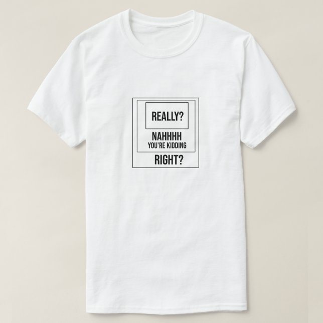 Bold Statement Text and minimalist BnW abstract T-Shirt (Design Front)
