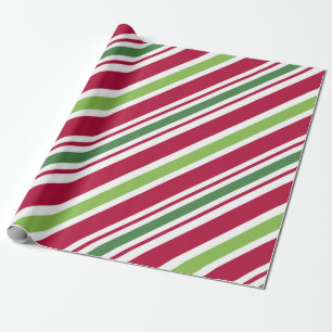 Bold Stripe Christmas Wrapping Paper