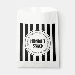 Bold Stripe Midnight Snack Wedding Favour Bags