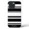 Bold Stripe Pattern with Name black and white