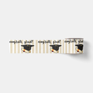 Bold Striped Graduation Satin Ribbon