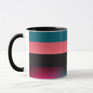 Bold Stripes Gradient Elegant Coffee Mug